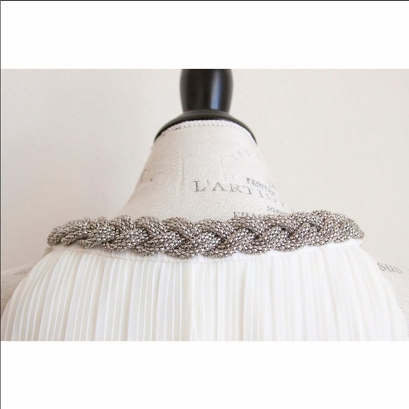 NWOT Donna Ricco Pearl Embellished Shift Dress - Picture 6 of 6